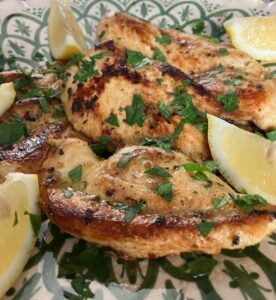 Pollo all'aglio e limone